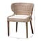 Bali & Pari Niesha Bohemian Grey Natural Kubu Rattan and Mahogany Wood Dining Chair 245-13720-ZORO - alternate 10